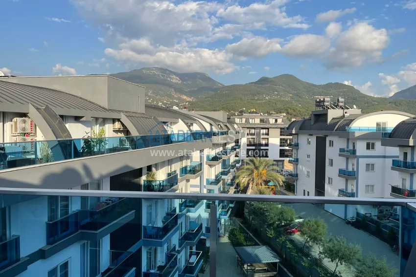 Kupuj  Duplex 2+1 z meblami i widokiem na góry w młodym nowoczesnym kompleksie, dzielnica Oba — Alanya 13 