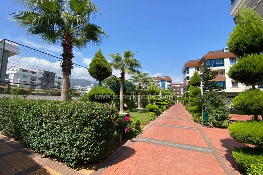 Umeblowany apartament 2+1 z przeszklonym balkonem w prestiżowym kompleksie - Oba, Alanya 14 