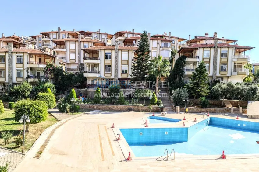 Czterokondygnacyjna kamienica 3+2 z meblami i widokiem na morze — Alanya, Kestel 1 