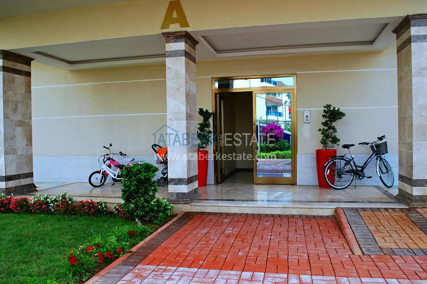 Umeblowany apartament 2+1 z przeszklonym balkonem w prestiżowym kompleksie - Oba, Alanya 19 