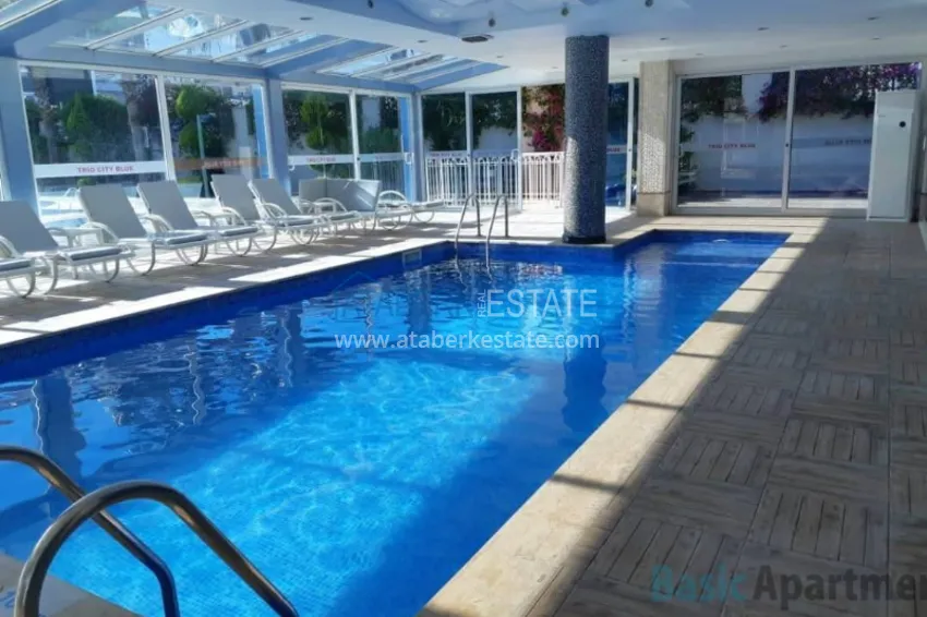 Umeblowany apartament 2+1 z przeszklonym balkonem w prestiżowym kompleksie - Oba, Alanya 20 