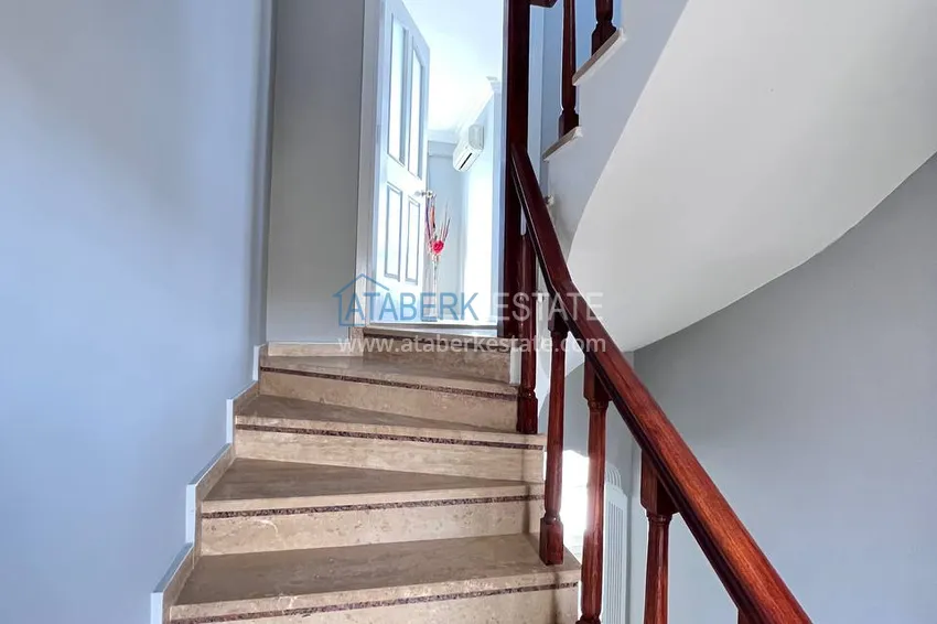 Kupuj  Czterokondygnacyjna kamienica 3+2 z meblami i widokiem na morze — Alanya, Kestel 24 