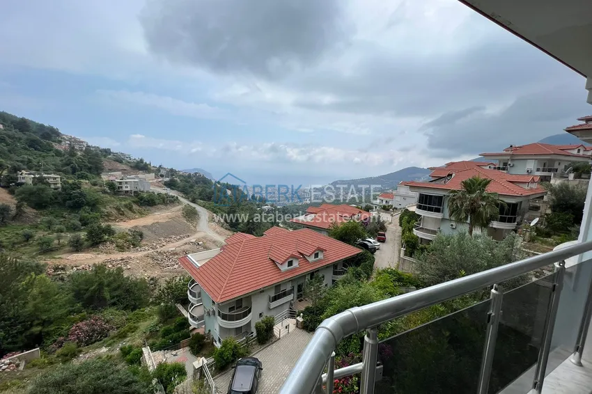 Umeblowany dwupoziomowy z widokiem bezpośrednio od właściciela — górska dzielnica Bektash, Alanya 1 