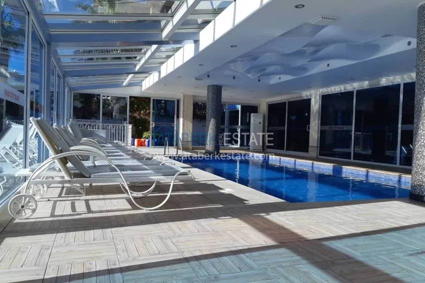 Umeblowany apartament 2+1 z przeszklonym balkonem w prestiżowym kompleksie - Oba, Alanya 21 