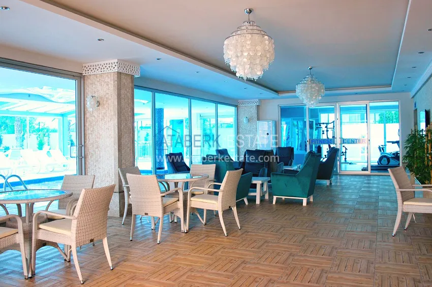 Umeblowany apartament 2+1 z przeszklonym balkonem w prestiżowym kompleksie - Oba, Alanya 22 