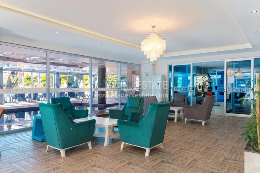 Umeblowany apartament 2+1 z przeszklonym balkonem w prestiżowym kompleksie - Oba, Alanya 23 