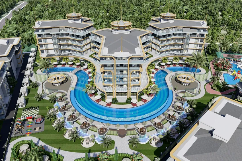 Nowy wspaniały projekt wielkogabarytowego kompleksu mieszkalnego w rejonie Kestel - Alanya 4 