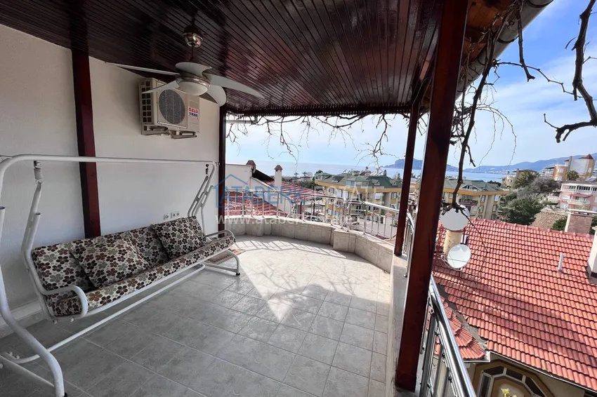 Kupuj  Czterokondygnacyjna kamienica 3+2 z meblami i widokiem na morze — Alanya, Kestel 33 