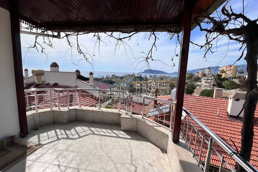 Kupuj  Czterokondygnacyjna kamienica 3+2 z meblami i widokiem na morze — Alanya, Kestel 39 