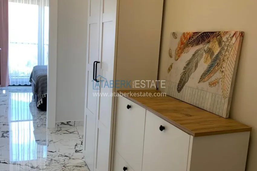 Kupuj  Apartament 1+1 z meblami i widokiem na góry w nowoczesnym kompleksie butikowym, dzielnica Oba — Alanya 3 