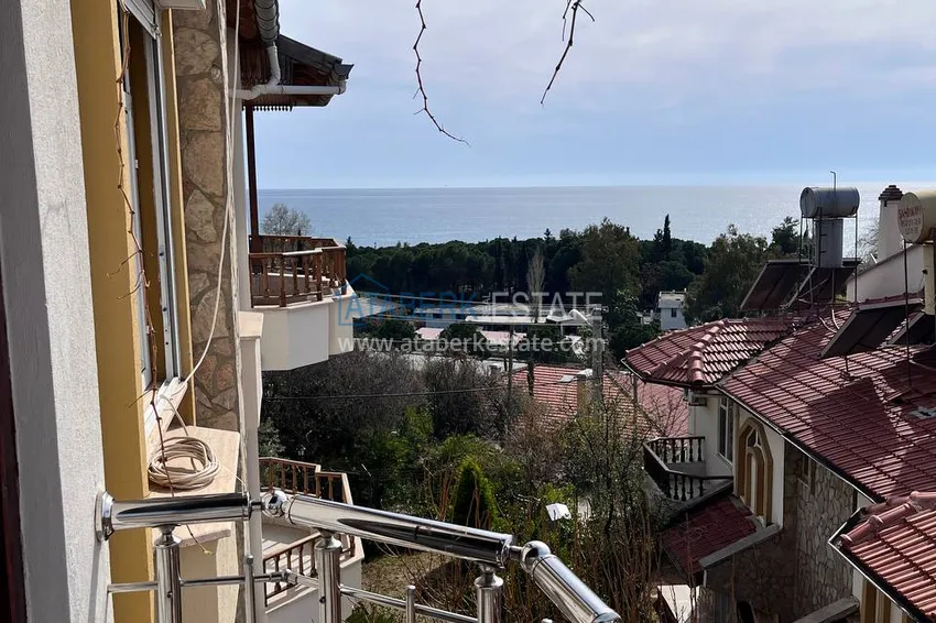 Kupuj  Czterokondygnacyjna kamienica 3+2 z meblami i widokiem na morze — Alanya, Kestel 44 