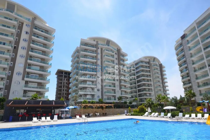 Trzypokojowy apartament pod klucz z widokiem na morze w Avsallar, Alanya  4 
