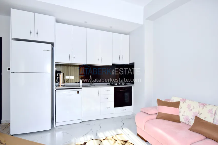 Kupuj  Umeblowane mieszkanie 1+1 w nowym nowoczesnym kompleksie - dzielnica Avsallar, Alanya. Nadaje się do wynajmu krótkoterminowego  6 