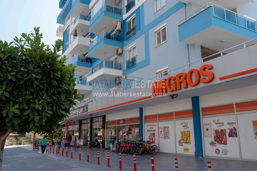 Jednopokojowy umeblowany apartament 100 metrów od morza - dzielnica Mahmutlar, Alanya 6 