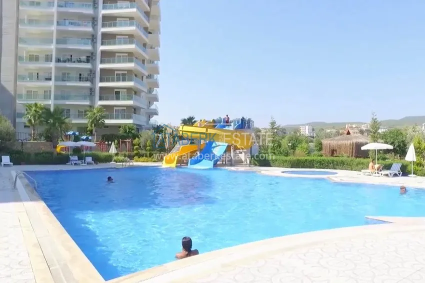 Trzypokojowy apartament pod klucz z widokiem na morze w Avsallar, Alanya  6 