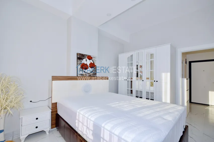 Kupuj  Umeblowane mieszkanie 1+1 w nowym nowoczesnym kompleksie - dzielnica Avsallar, Alanya. Nadaje się do wynajmu krótkoterminowego  8 