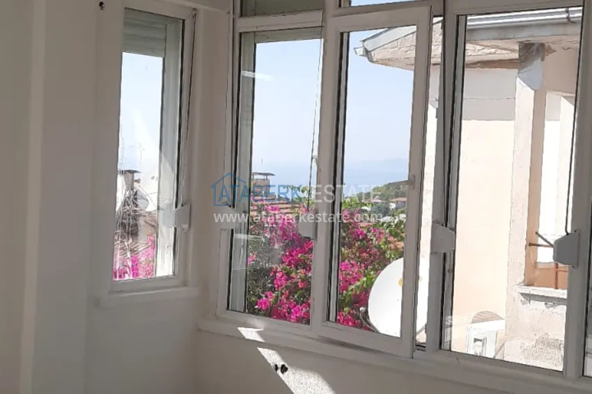 Kupuj 2+1 dwupiętrowa willa z widokiem na ogród i morze - dzielnica Yeşilyoz, Alanya 4 