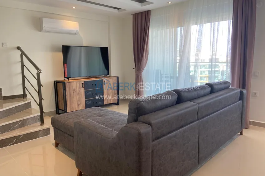 Kupuj  Dwupoziomowy penthouse 2+1 w Alanyi - nowoczesne wnętrze, od właściciela, dzielnica Avsallar  7 