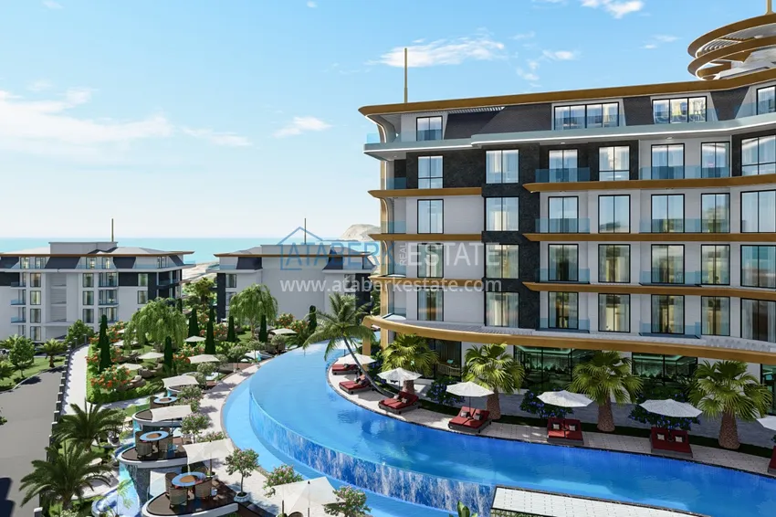 Nowy wspaniały projekt wielkogabarytowego kompleksu mieszkalnego w rejonie Kestel - Alanya 10 