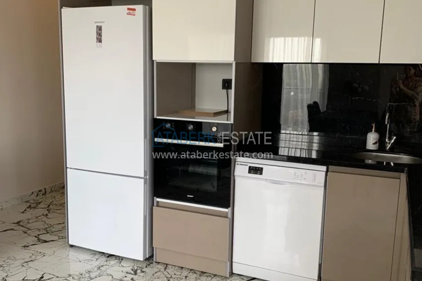 Kupuj  Apartament 1+1 z meblami i widokiem na góry w nowoczesnym kompleksie butikowym, dzielnica Oba — Alanya 8 