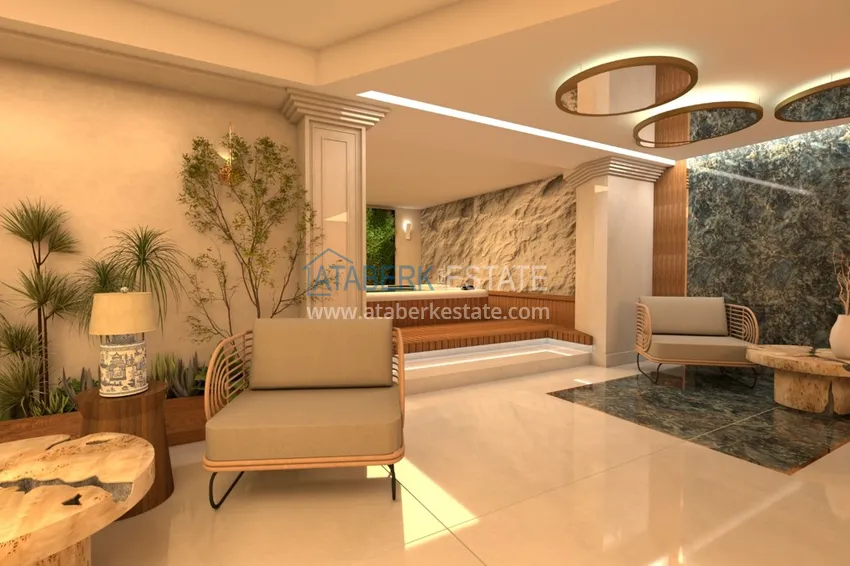 Kompleks mieszkaniowy premium przy plaży w Mahmutlar, Alanya 36 
