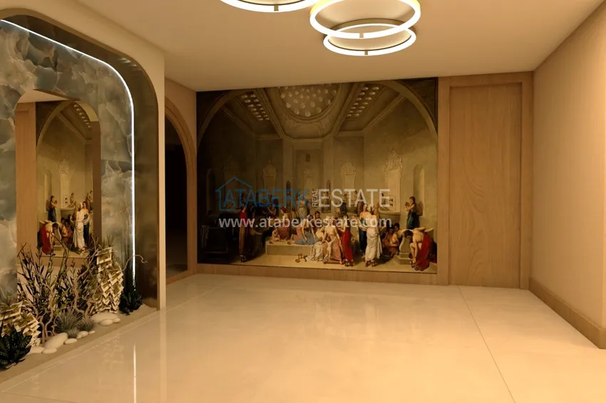 Kompleks mieszkaniowy premium przy plaży w Mahmutlar, Alanya 28 