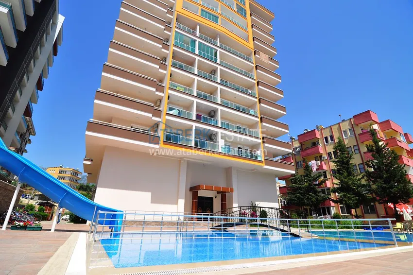 Apartament z jedną sypialnią w Mahmutlar umeblowany z otwartym widokiem na morze  2 