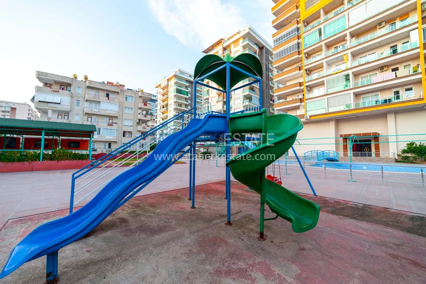 Apartament z jedną sypialnią w Mahmutlar umeblowany z otwartym widokiem na morze  8 