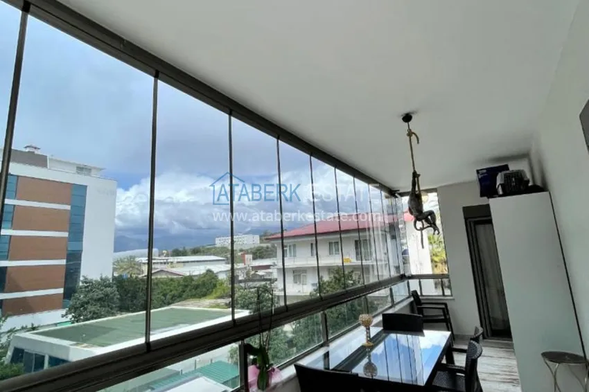Kupuj  Apartament 3+1 z meblami, przeszklonym balkonem i widokiem na góry, dzielnica Kestel — Alanya 10 