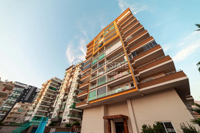 Apartament z jedną sypialnią w Mahmutlar umeblowany z otwartym widokiem na morze  13 