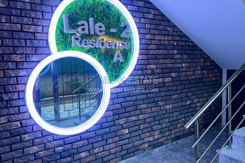 Apartament 3+1 z meblami, przeszklonym balkonem i widokiem na góry, dzielnica Kestel — Alanya 17 