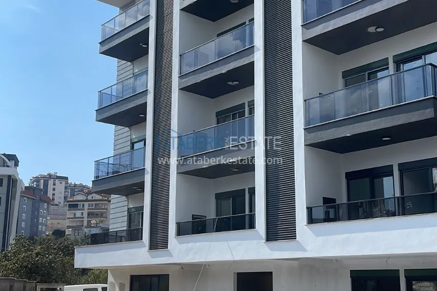 Pilna sprzedaż! Apartament 1+1 z widokiem na góry w nowym kompleksie — Alanya, dzielnica Oba 4 
