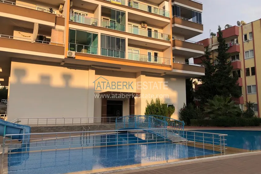Apartament z jedną sypialnią w Mahmutlar umeblowany z otwartym widokiem na morze  3 