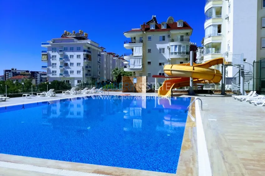 Umeblowane mieszkanie 1+1 z widokiem na morze i historyczną fortecę, dzielnica Cikcilli — Alanya  5 