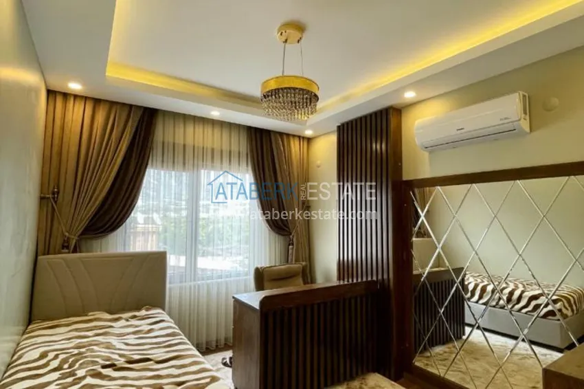 Kupuj  Apartament 3+1 z meblami, przeszklonym balkonem i widokiem na góry, dzielnica Kestel — Alanya 5 