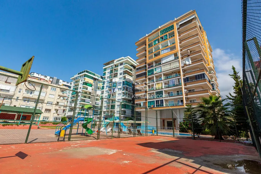 Apartament z jedną sypialnią w Mahmutlar umeblowany z otwartym widokiem na morze  6 