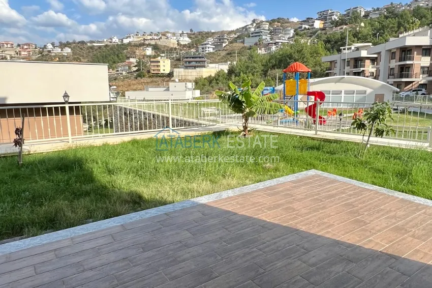 Willa w zabudowie bliźniaczej 3+1 w wiosce wiejskiej — Alanya, dzielnica Kargicak 14 
