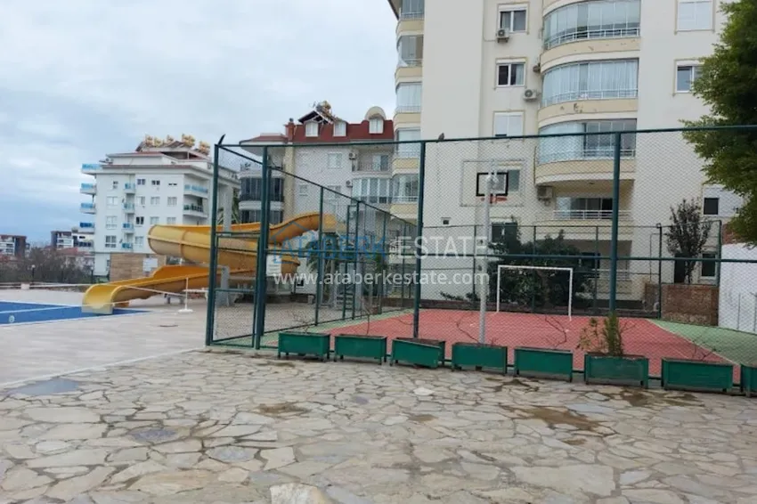 Umeblowane mieszkanie 1+1 z widokiem na morze i historyczną fortecę, dzielnica Cikcilli — Alanya  12 