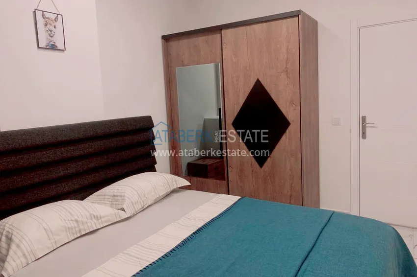Kupuj  Wynajmij apartament 1+1 z meblami i tarasem w nowym nowoczesnym kompleksie — Alanya, dzielnica Avsallar  8 