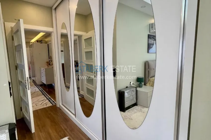 Kupuj  Apartament 3+1 z meblami, przeszklonym balkonem i widokiem na góry, dzielnica Kestel — Alanya 8 