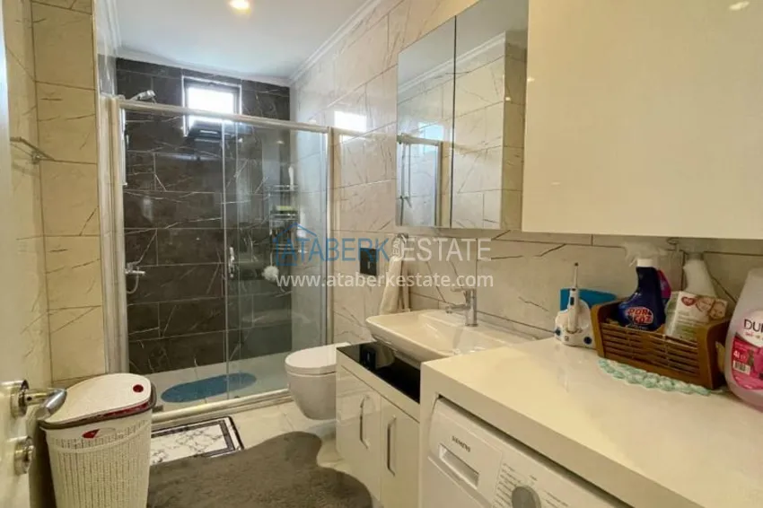 Kupuj  Apartament 3+1 z meblami, przeszklonym balkonem i widokiem na góry, dzielnica Kestel — Alanya 9 