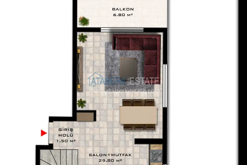 Kupuj taniej Pilna sprzedaż! Luksusowy dwupoziomowy penthouse z widokiem w Alanya, dzielnica Mahmutlar 2 
