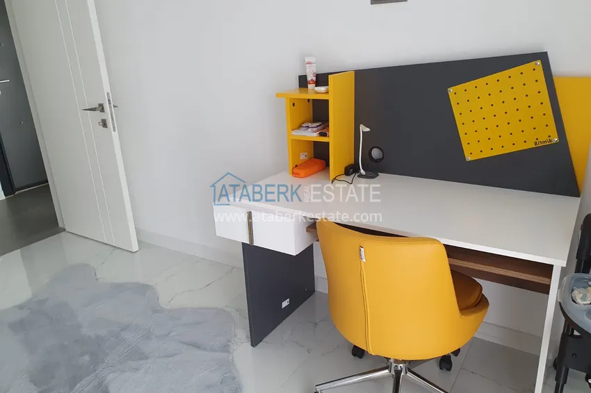 Kupuj  Liniowy czteropokojowy penthouse z meblami w centrum Alanyi w wygodnym kompleksie  19 