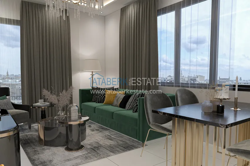 Kupuj  Apartament 1+1 w budowie, od inwestora w kompleksie hotelowym Avsallar — Alanya 1 