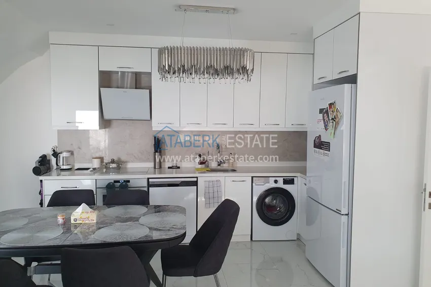 Kupuj  Liniowy czteropokojowy penthouse z meblami w centrum Alanyi w wygodnym kompleksie  7 
