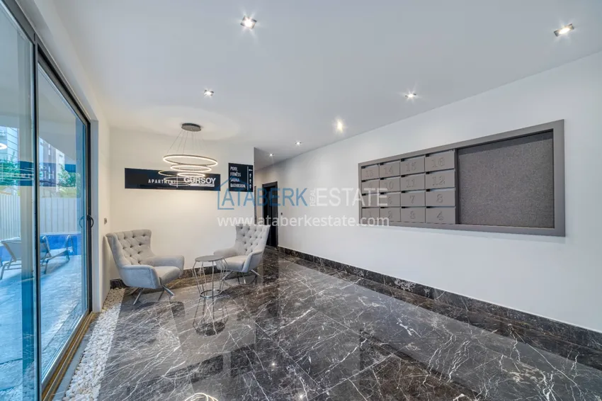 Liniowy czteropokojowy penthouse z meblami w centrum Alanyi w wygodnym kompleksie  7 