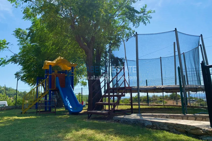 Umeblowana willa triplex z nowoczesnymi wnętrzami w dzielnicy Alanya - Oba 7 