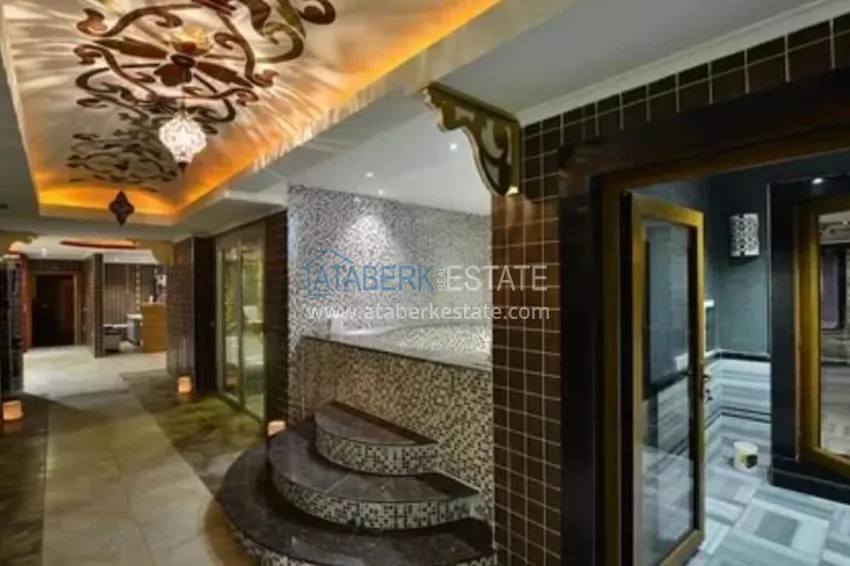 Apartament 1+1 z meblami i widokiem na morze w dzielnicy Cikcilli, Alanya 16 