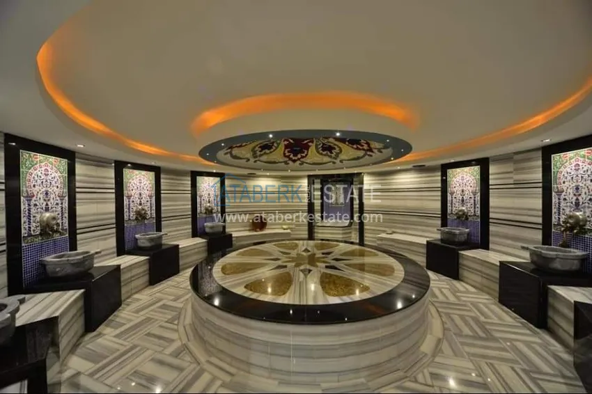 Apartament 1+1 z meblami i widokiem na morze w dzielnicy Cikcilli, Alanya 17 