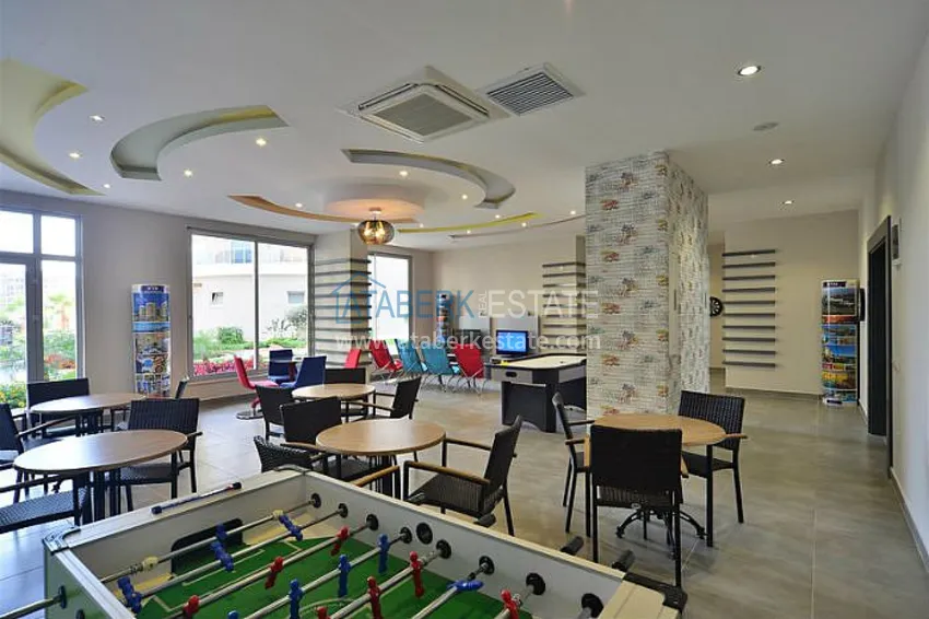 Apartament 1+1 z meblami i widokiem na morze w dzielnicy Cikcilli, Alanya 18 